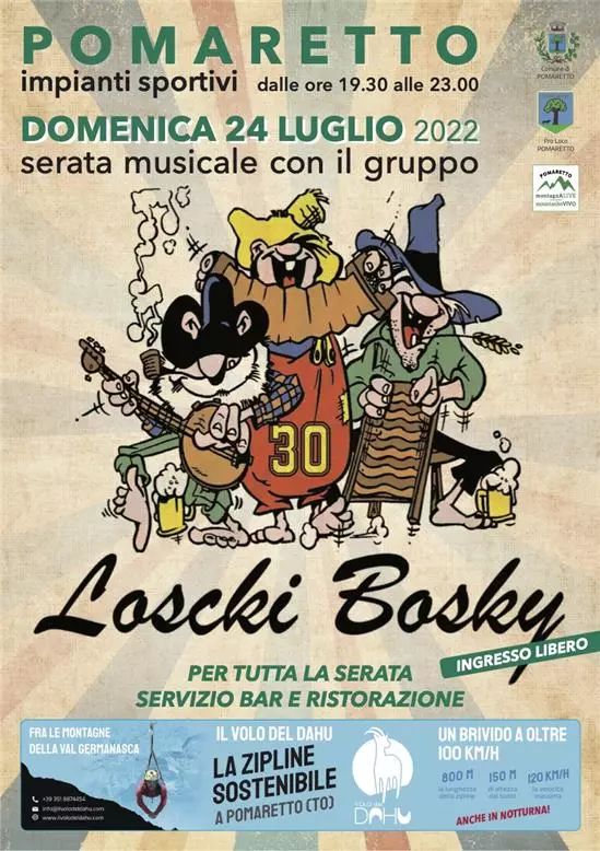 Serata musicale con il gruppo Loscki Bosky