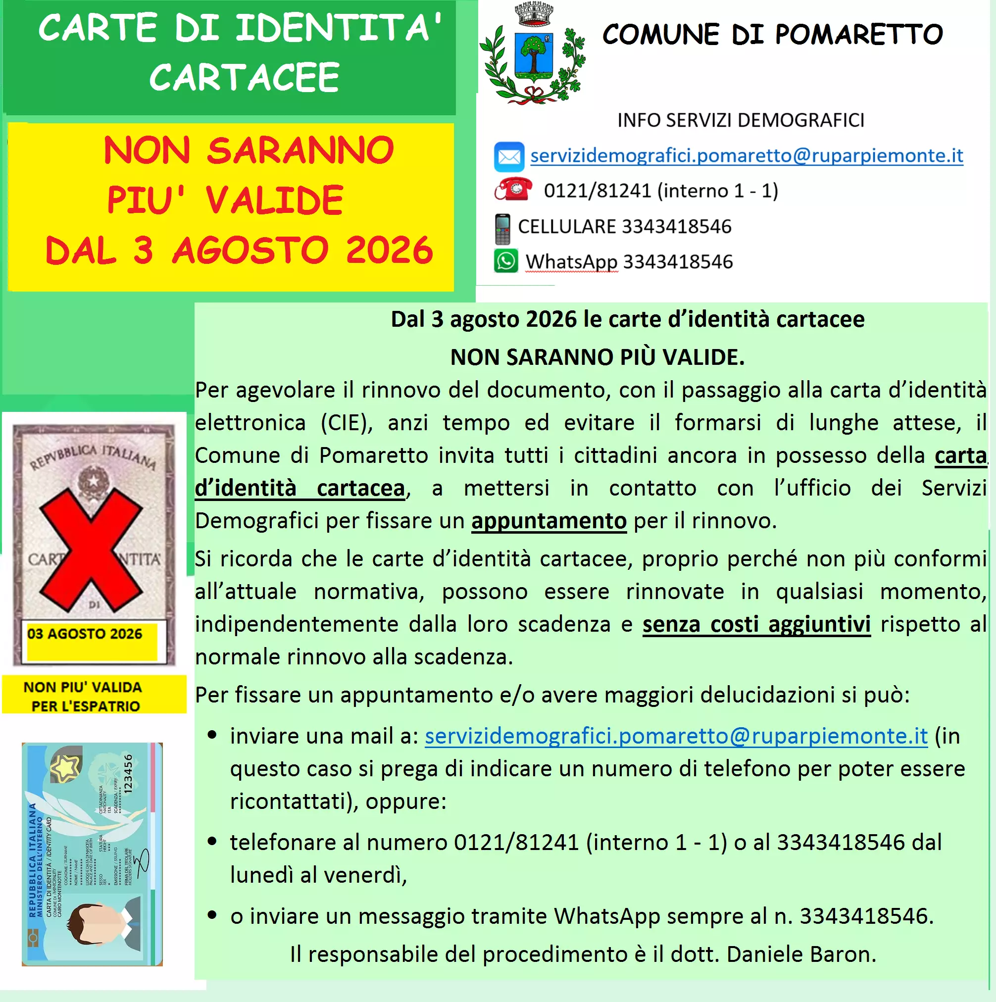 SCADENZA CI CARTACEE