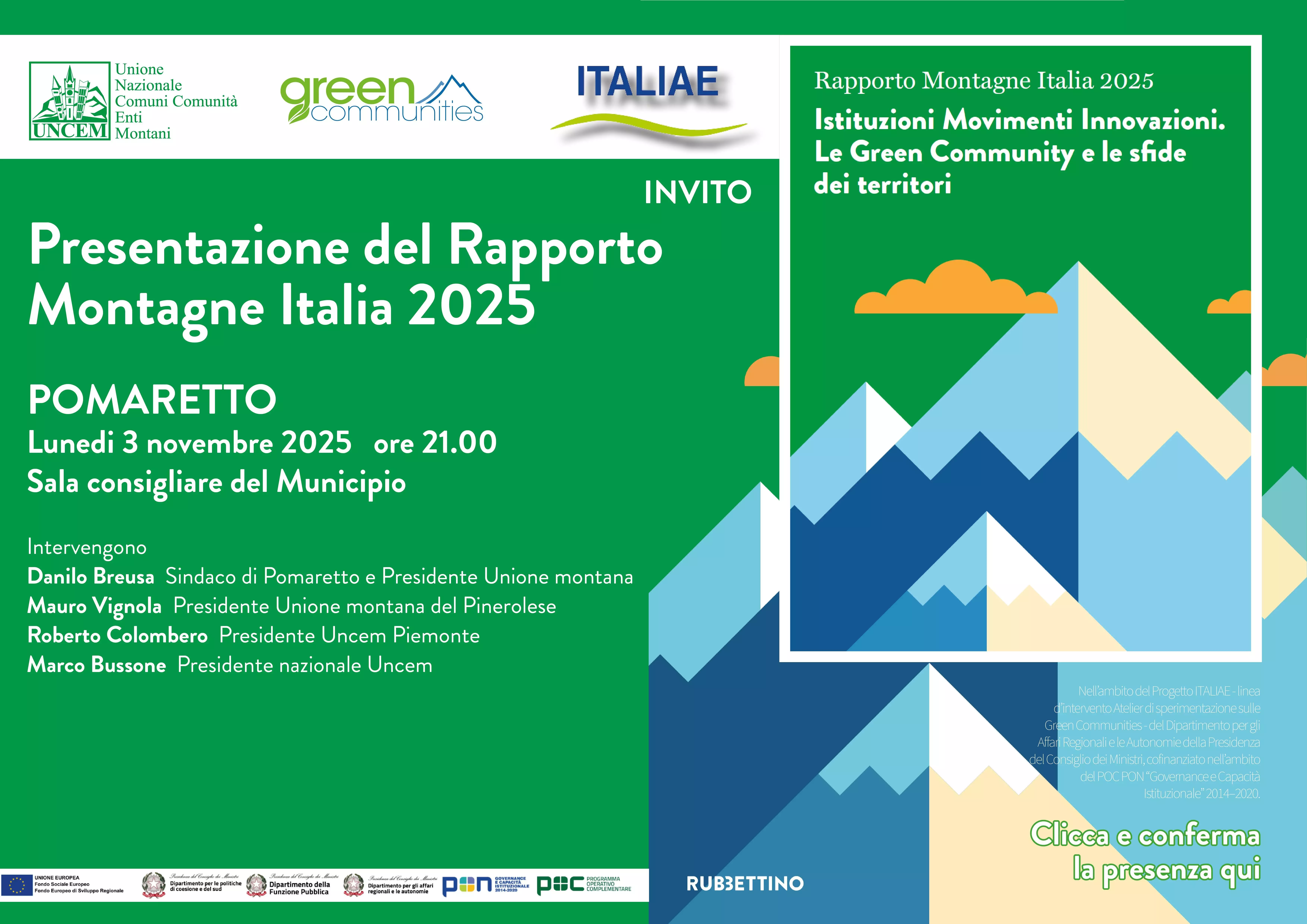 rapporto montagne Italia