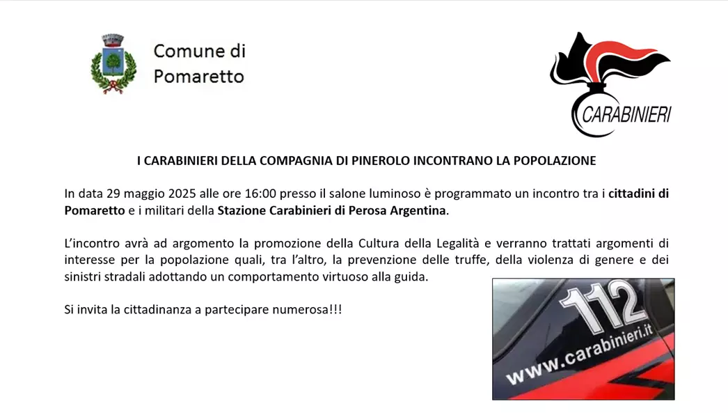 incontro carabinieri