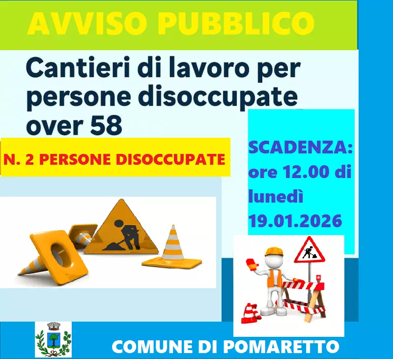 AVVISO CANTIERI LAVORO